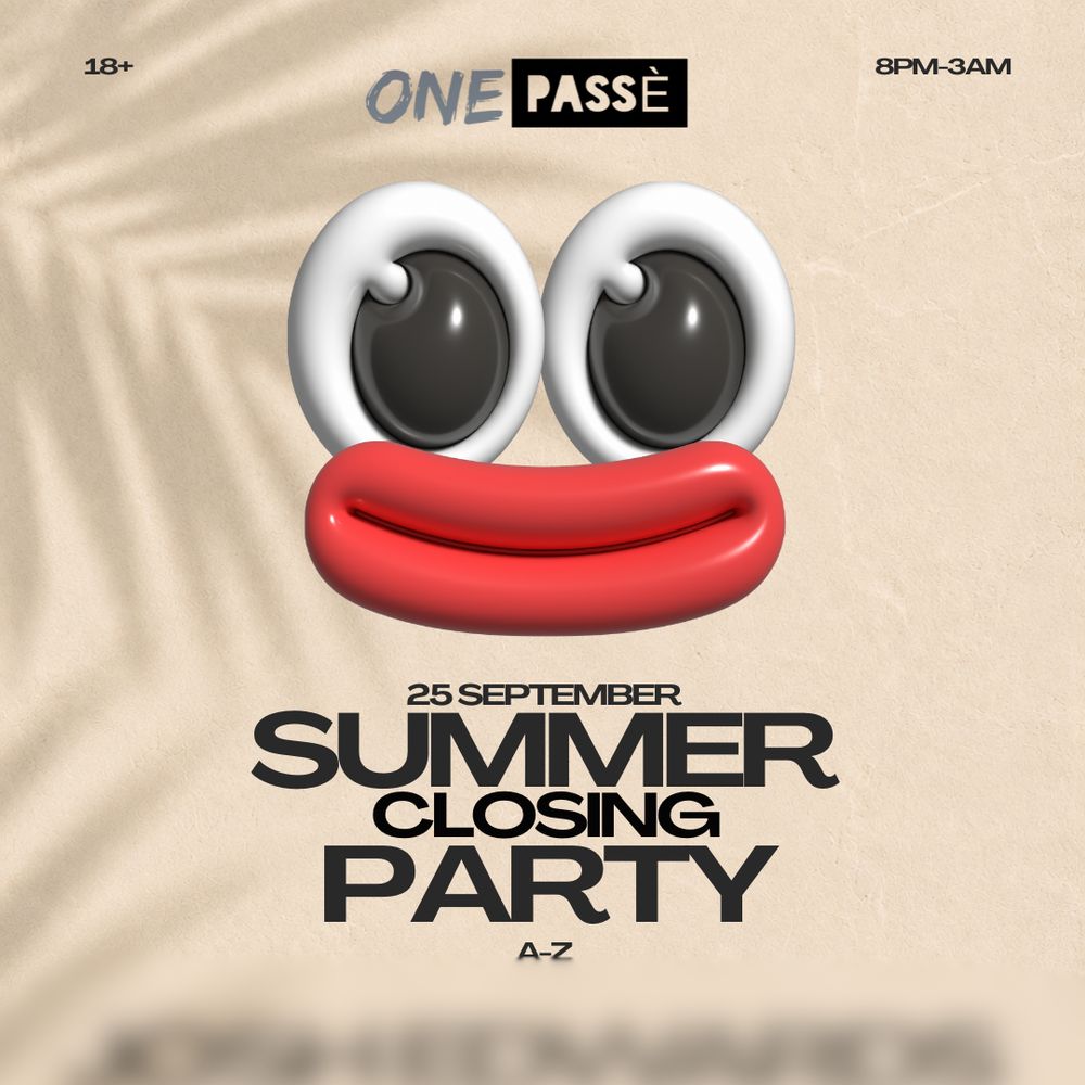 Onepasse Sunmer closing party