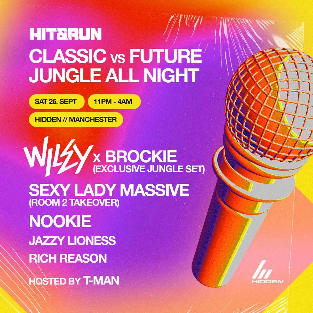 Hit & Run presents CLASSIC vs FUTURE JUNGLE with Wiley (Jungle set) & SLM