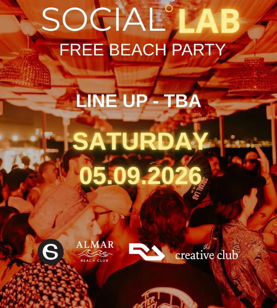 FREE BEACH PARTY OPEN AIR - SOCIAL LAB SUMMER EDITION