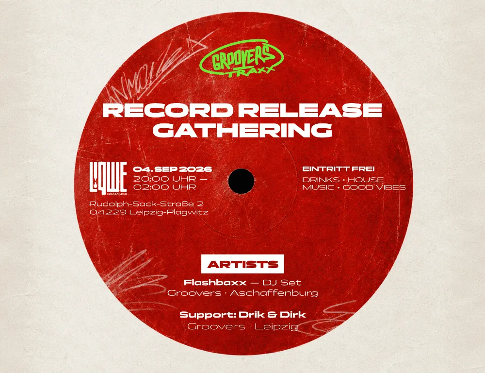GROOVERS TRAXX - Record Release Pop Up