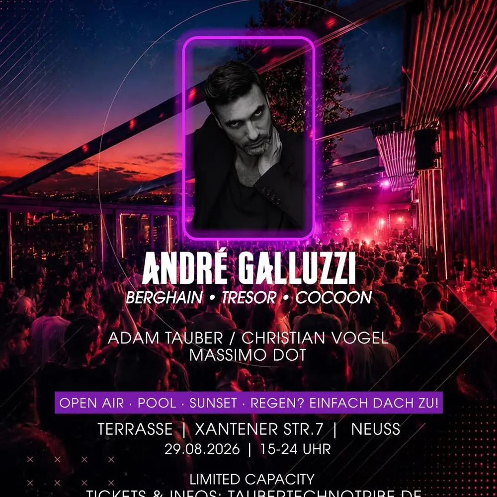FRÜHER FEIERN! Meets Andre Galluzzi (Cocoon)