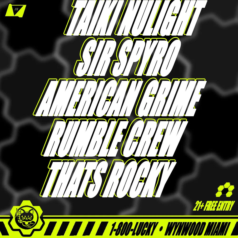 American Grime X Rumble In The Jungle present: Taiki Nulight + Sir Spyro