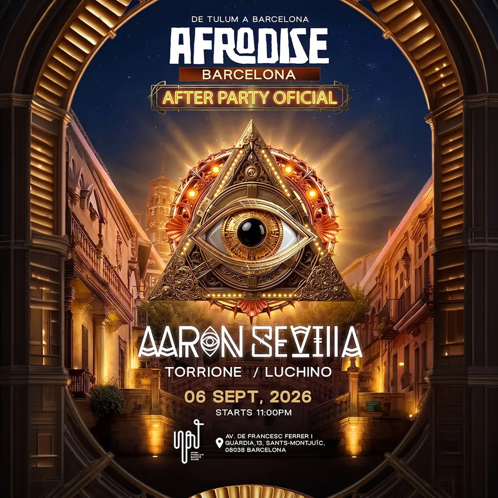 Afrodise Barcelona pres AARON SEVILLA After Party oficial