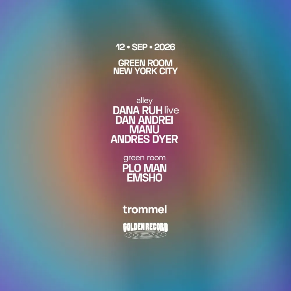 Golden Record NYC x trommel present PLO Man, Dan Andrei