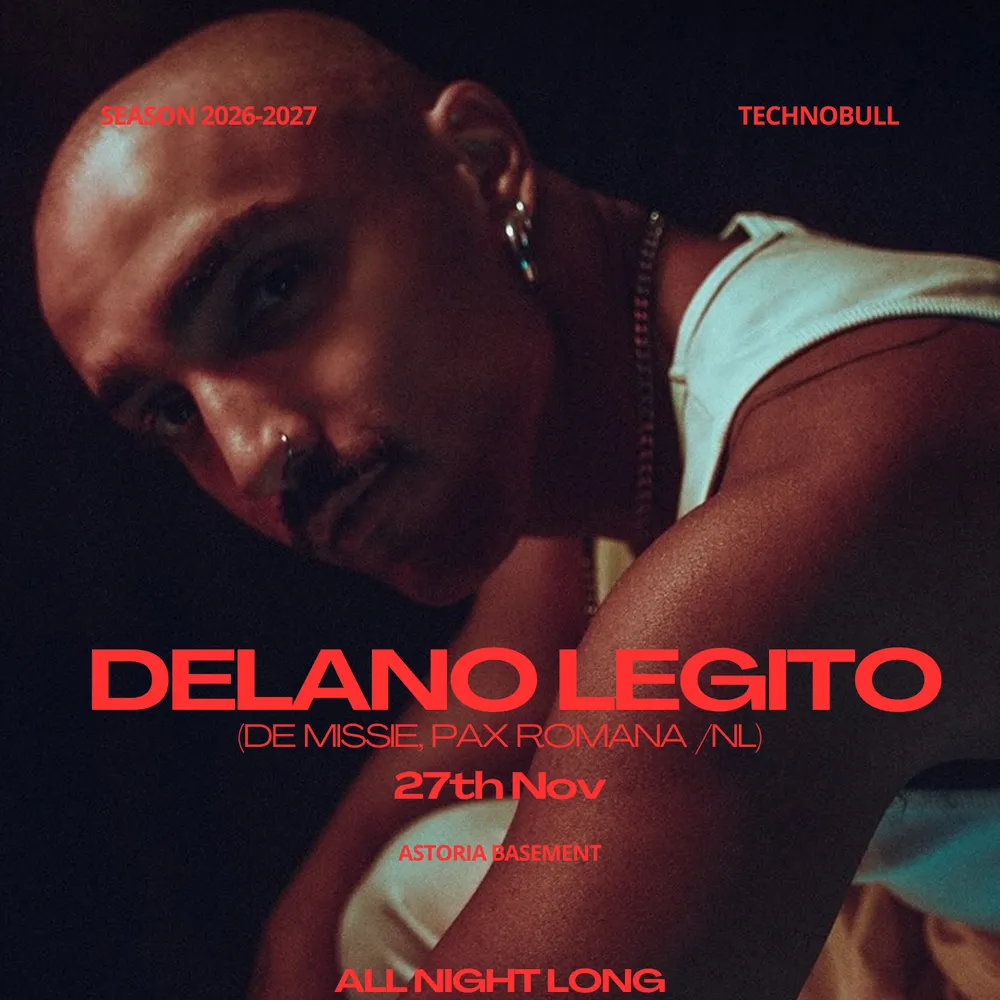 TECHNOBULL pres. Delano Legito All Night Long (De Missie, Pax Romana /NL)