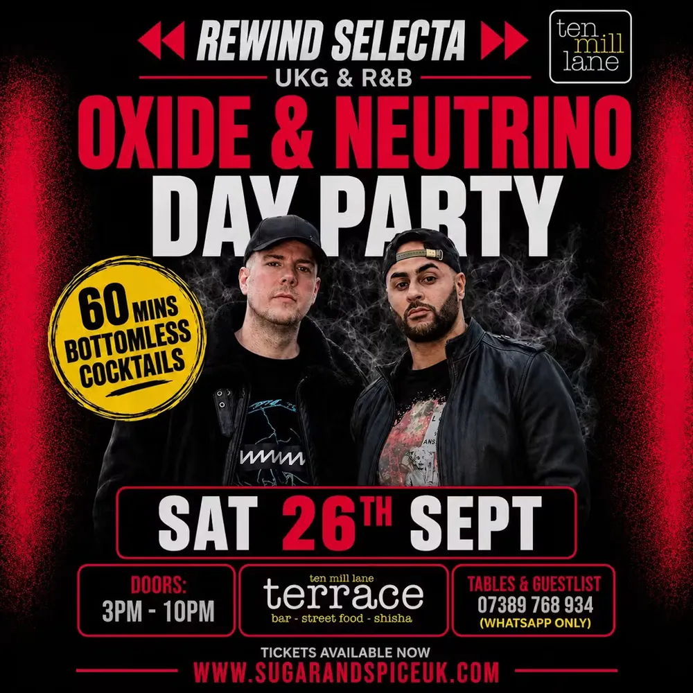 Rewind Selecta - Oxide & Neutrino Day Party - Cardiff