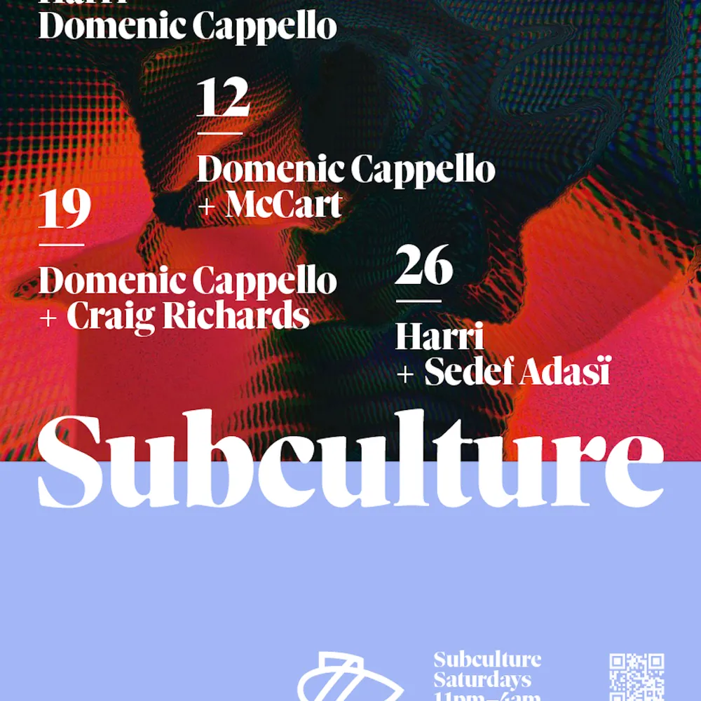 Subculture w/ Domenic Cappello + Craig Richards