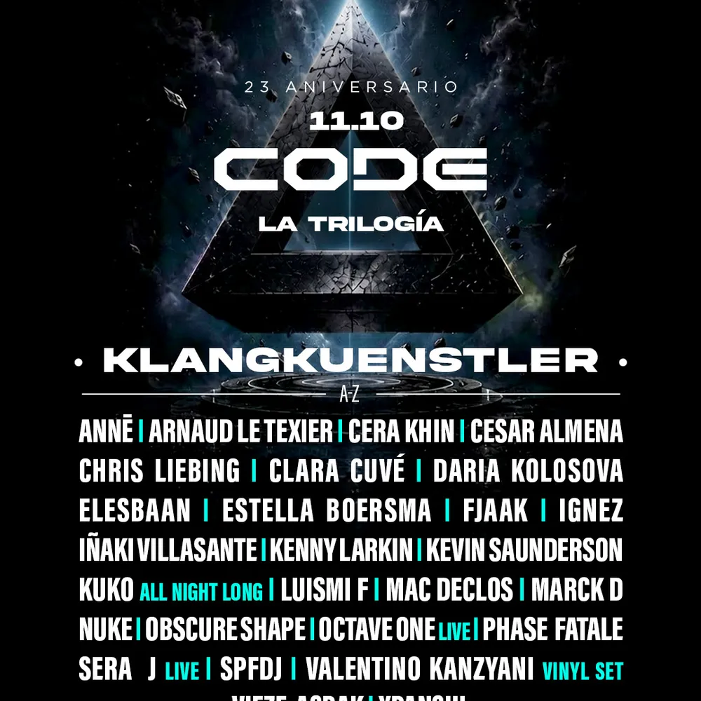 CODE 23 Anniversary: La Trilogía [Part I] with KlangKuenstler