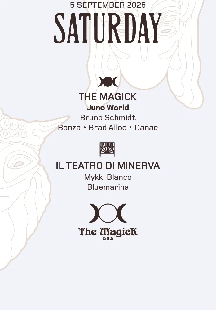 THE MAGICK BAR x Juno World x Bruno Schmidt, Bonza, DANAE, Brad Alloc, Mykki Blanco, Bluemarina
