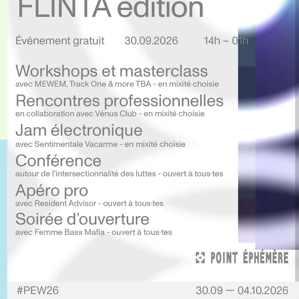 Paris Electronic Week (FLINTA EDITION) - Pass mercredi