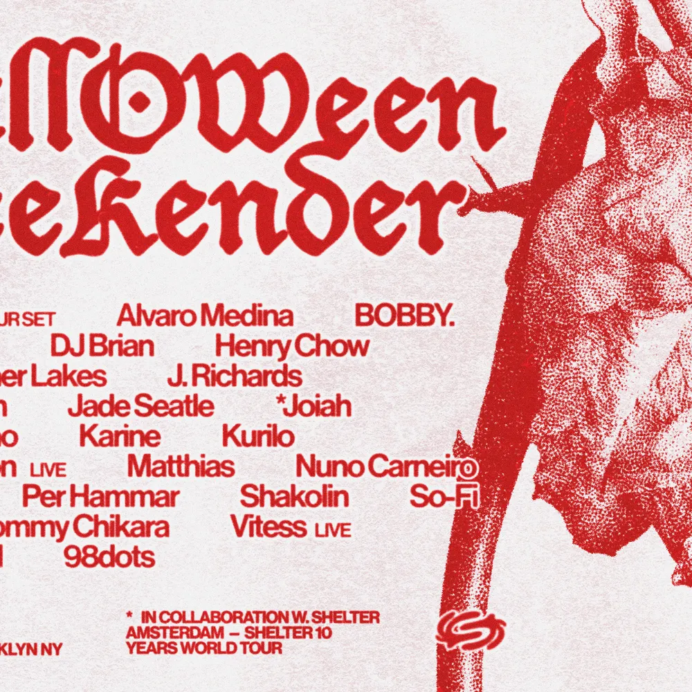 Halloween Weekender: Apollonia, PARAMIDA, Mathew Jonson (LIVE) + many more
