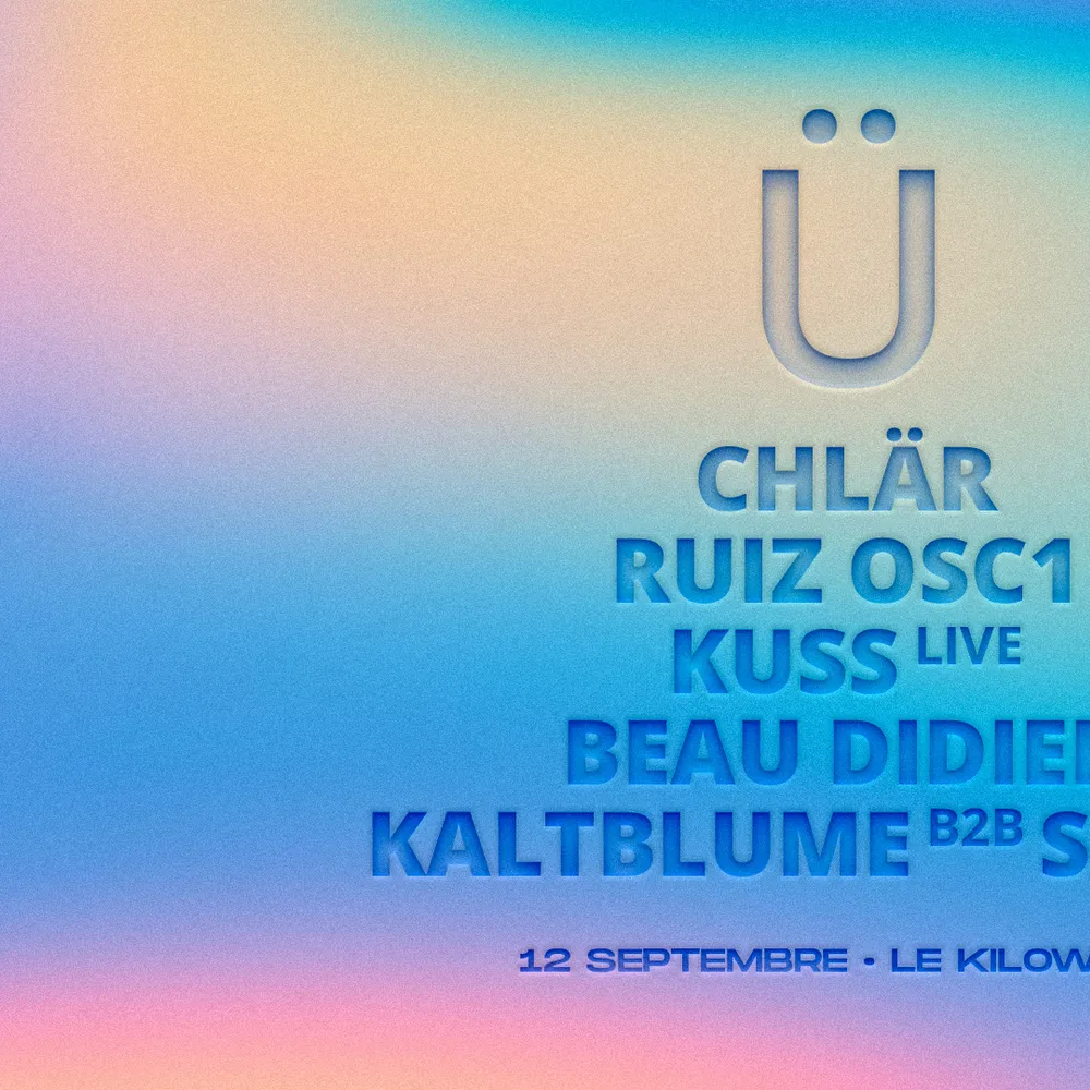 3 YEARS OF GRÜV (OPEN AIR) • Chlär, RUIZ OSC1, KUSS (live), Beau Didier, KALTBLUME b2b Siana