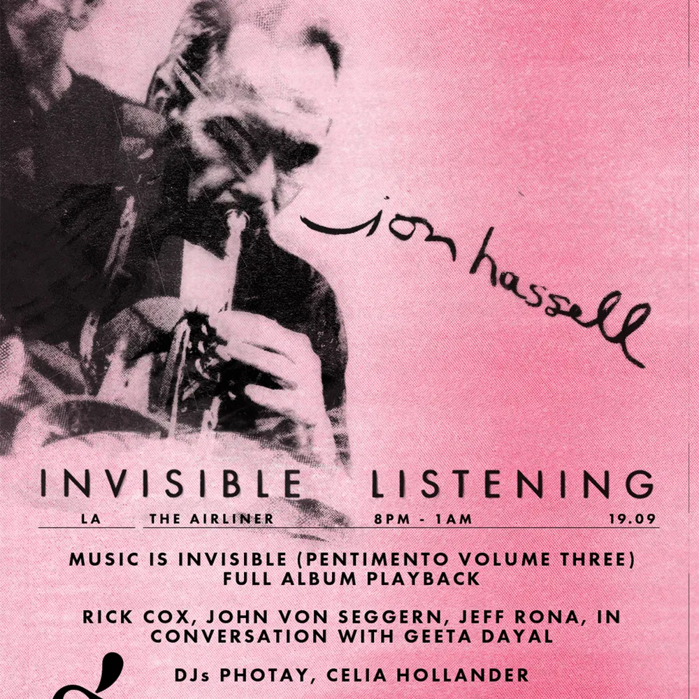 Jon Hassell Listening Party