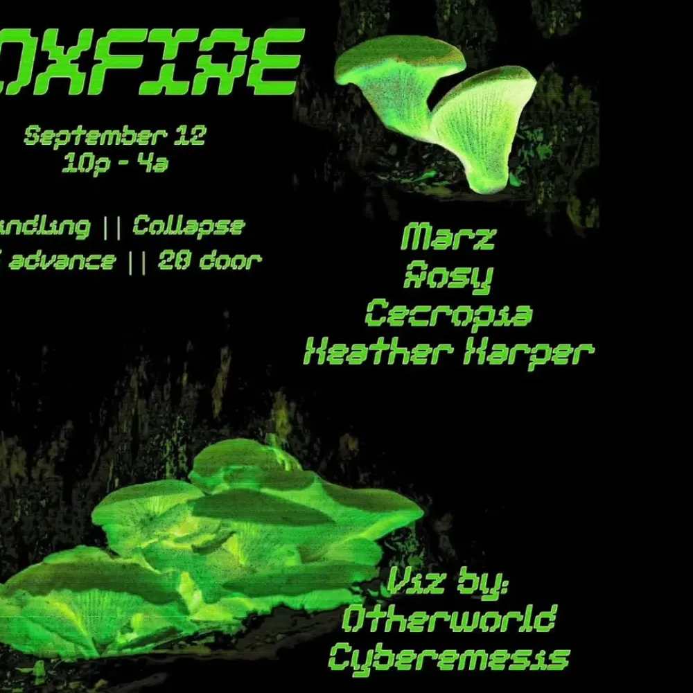 Kindling: FOXFIRE w/ Marz, Rosy, Cecropia, Heather Harper +