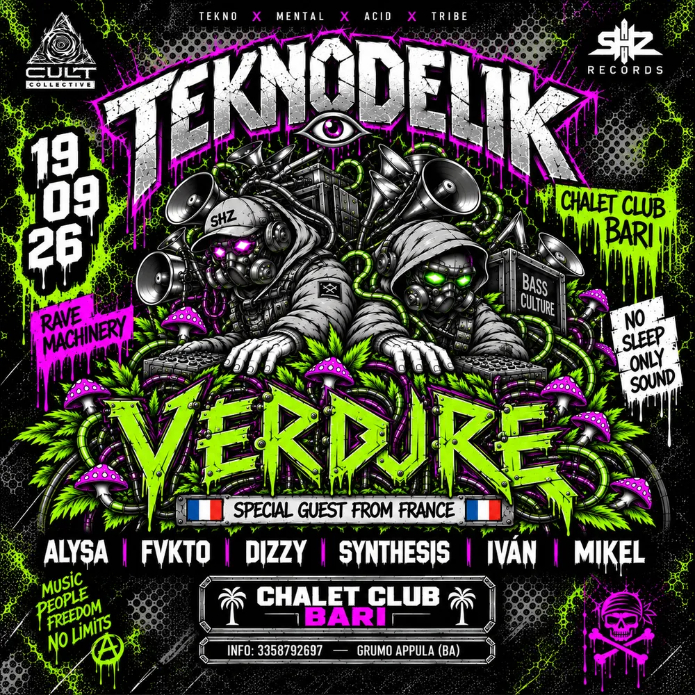 TEKNODELIK / VERDURE / BARI / Chalet Club / 19 / 09