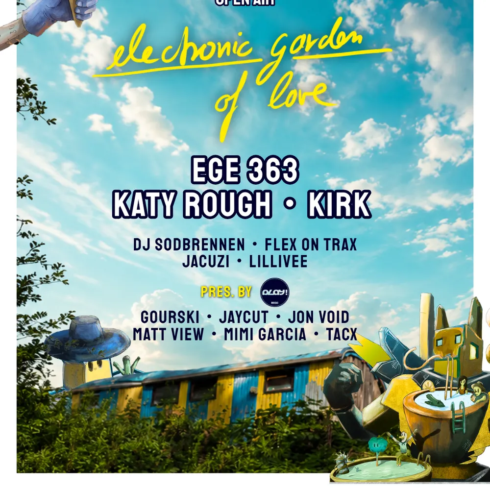 VERSCHOBEN * -OPEN AIR- Electronic Garden of Love #2 Südbrücke mit EGE 363, Katy Rough, KIRK uv