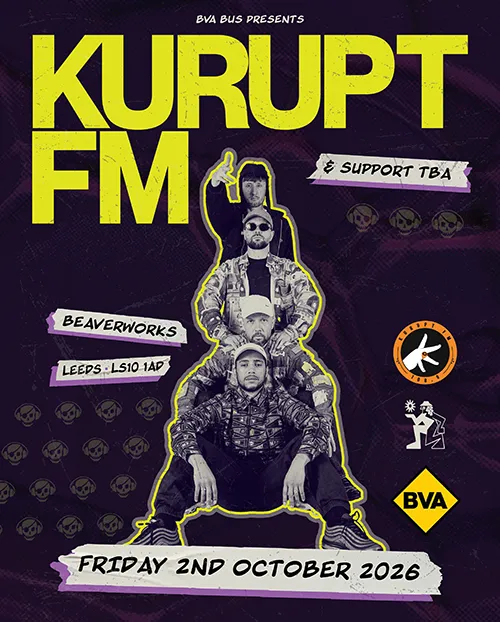 Beaverworks presents KURUPT FM - Fri 2nd Oct