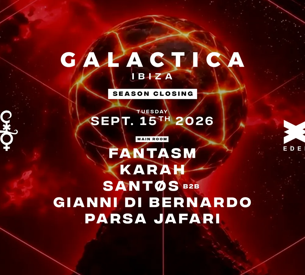 Galactica Ibiza closing with Fantasm, KARAH, Santos, Gianni Di Bernardo, Parsa Jafari