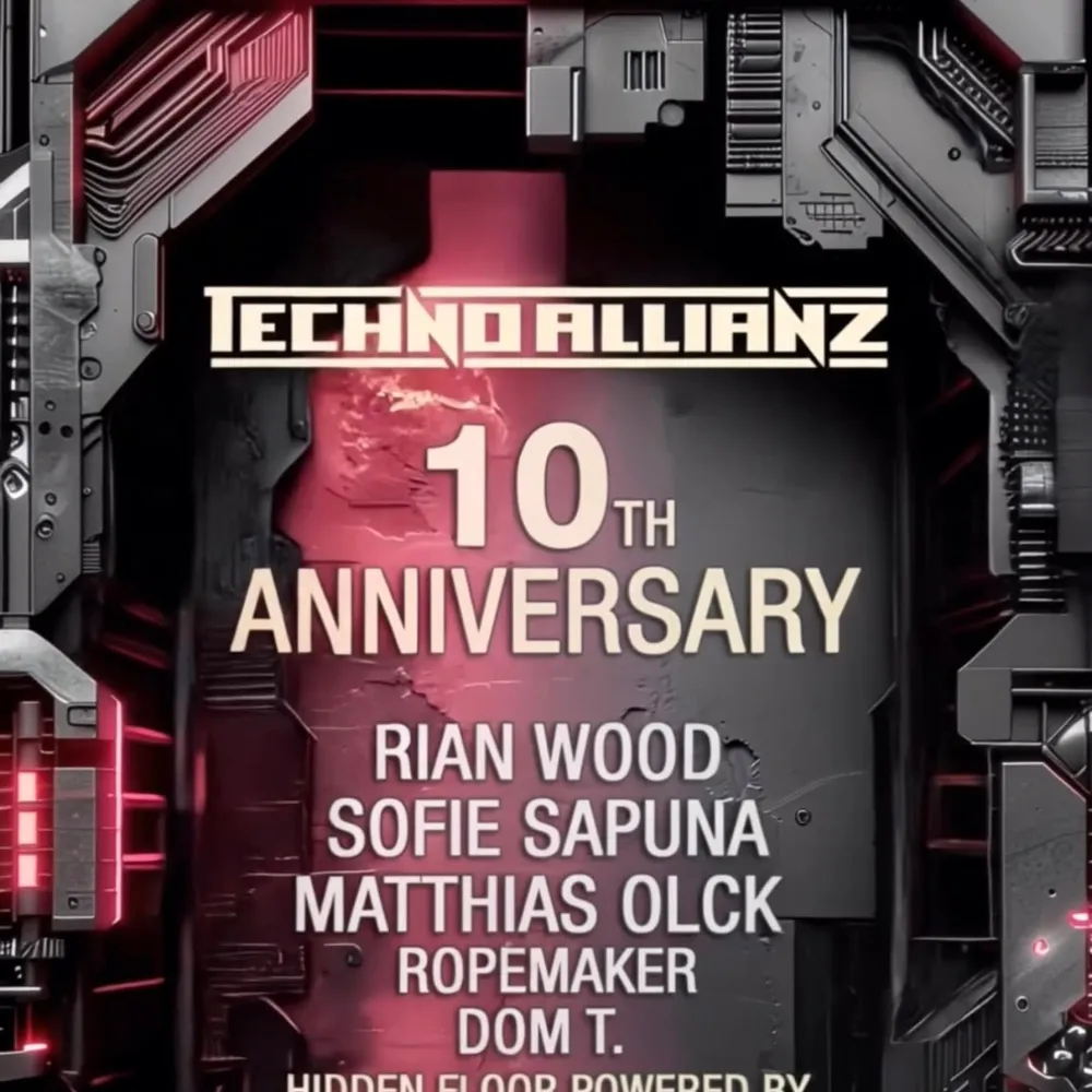 10 years of Techno Allianz with Sofie Sapuna, Rian Wood & Matthias Olck