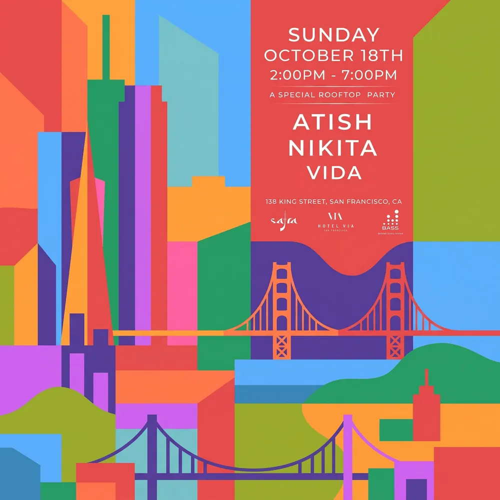A rooftop party with Atish & Nikita at the Hotel Via