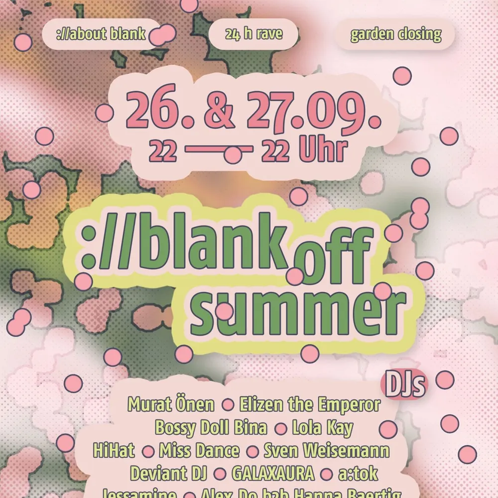 ://blank off summer - garden closing 2026