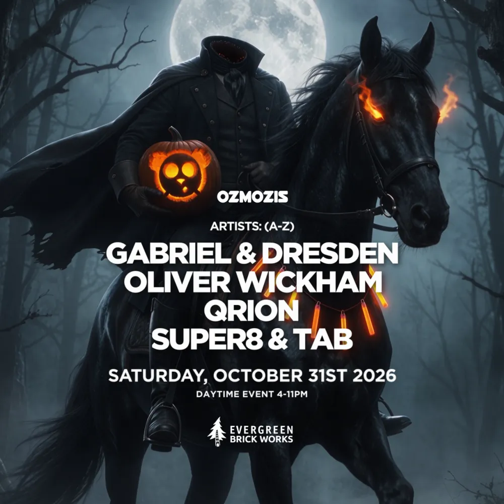 Ozmozis Halloween at Brick Works ft. Gabriel & Dresden, Super8 & Tab, Qrion and Oliver Wickham