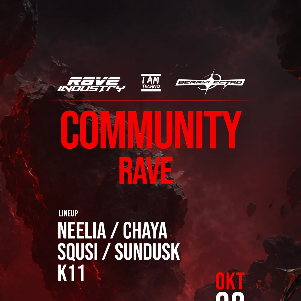 COMMUNITY RAVE with RAVEINDUSTRY & IAMTECHNO