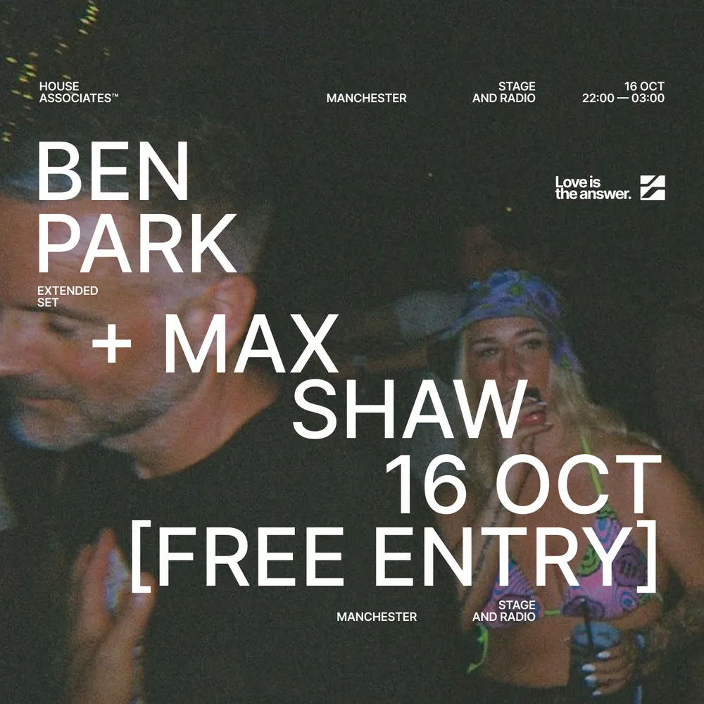 Love is the answer...presents BEN PARK at Stage & Radio [FREE RAVE]