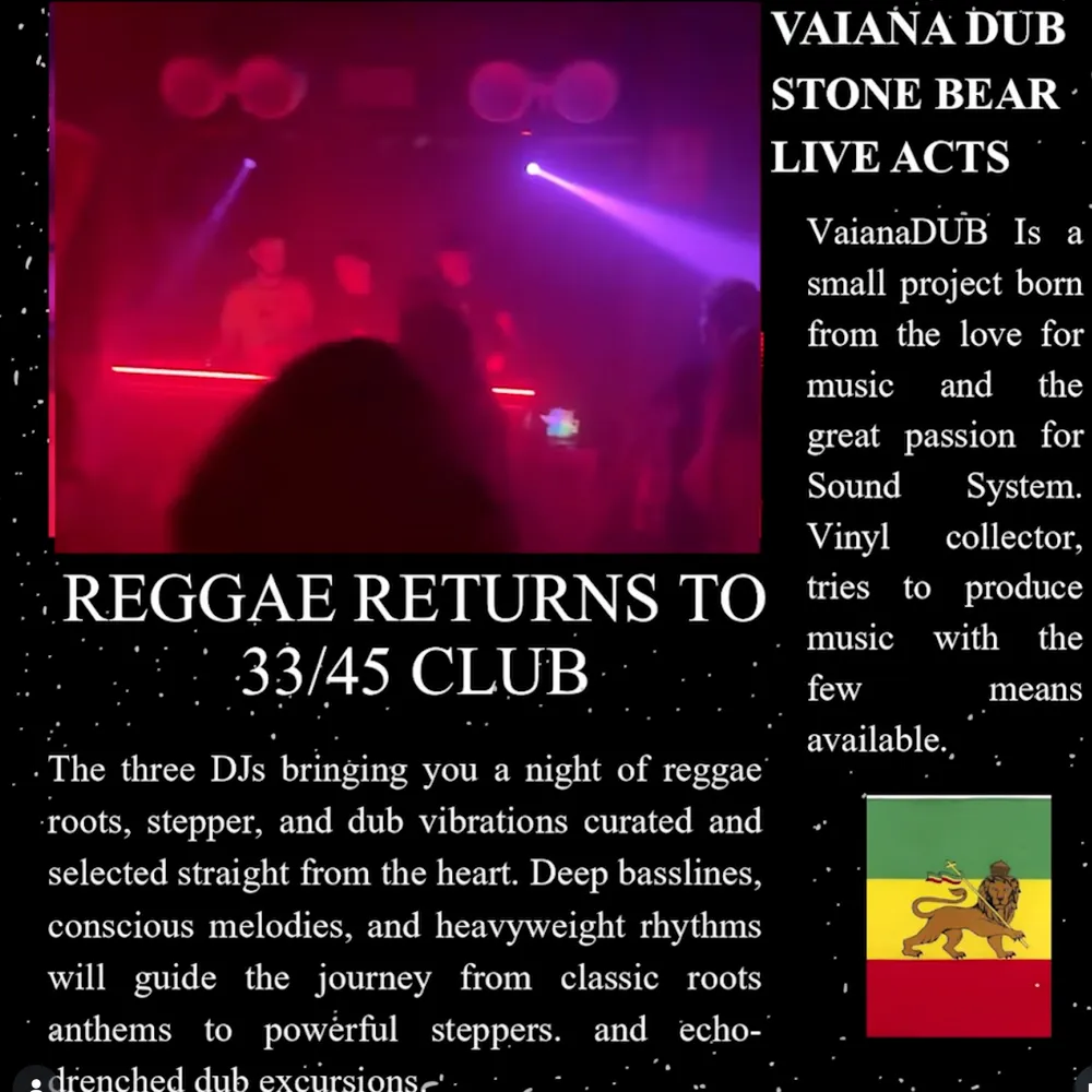 DUB DISPATCH x 33/45 - Reggae & Dub Night