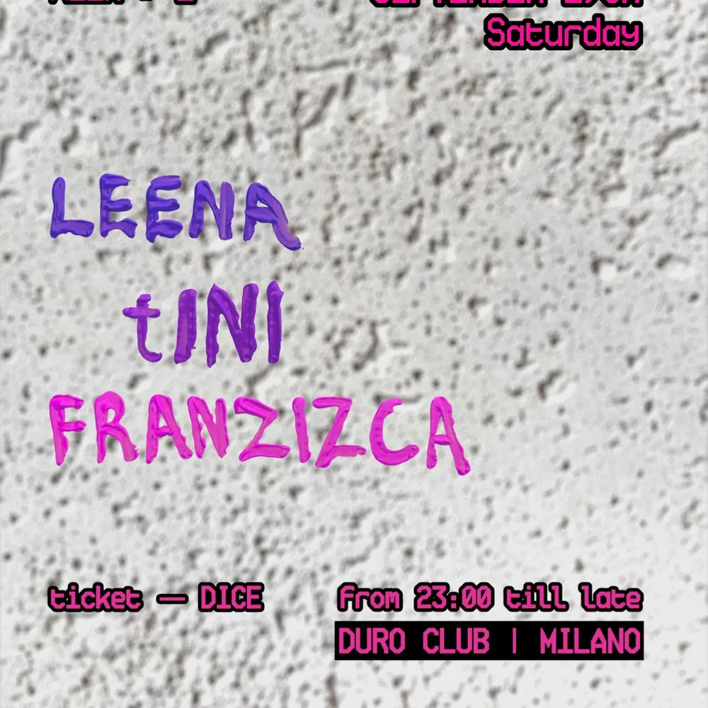 MOAB Season Opening at DURO Club w/ tINI, Leena, Franzizca