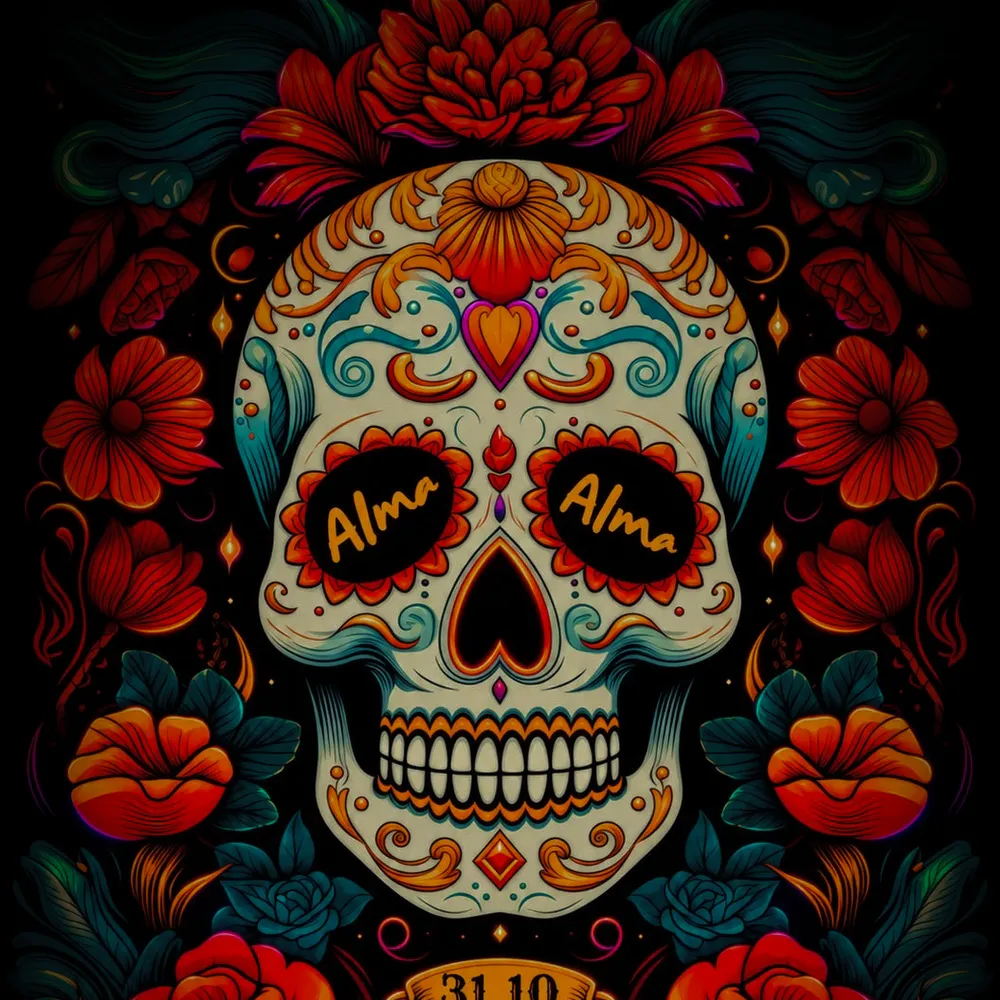 Alma Halloween Dia De los Muertos