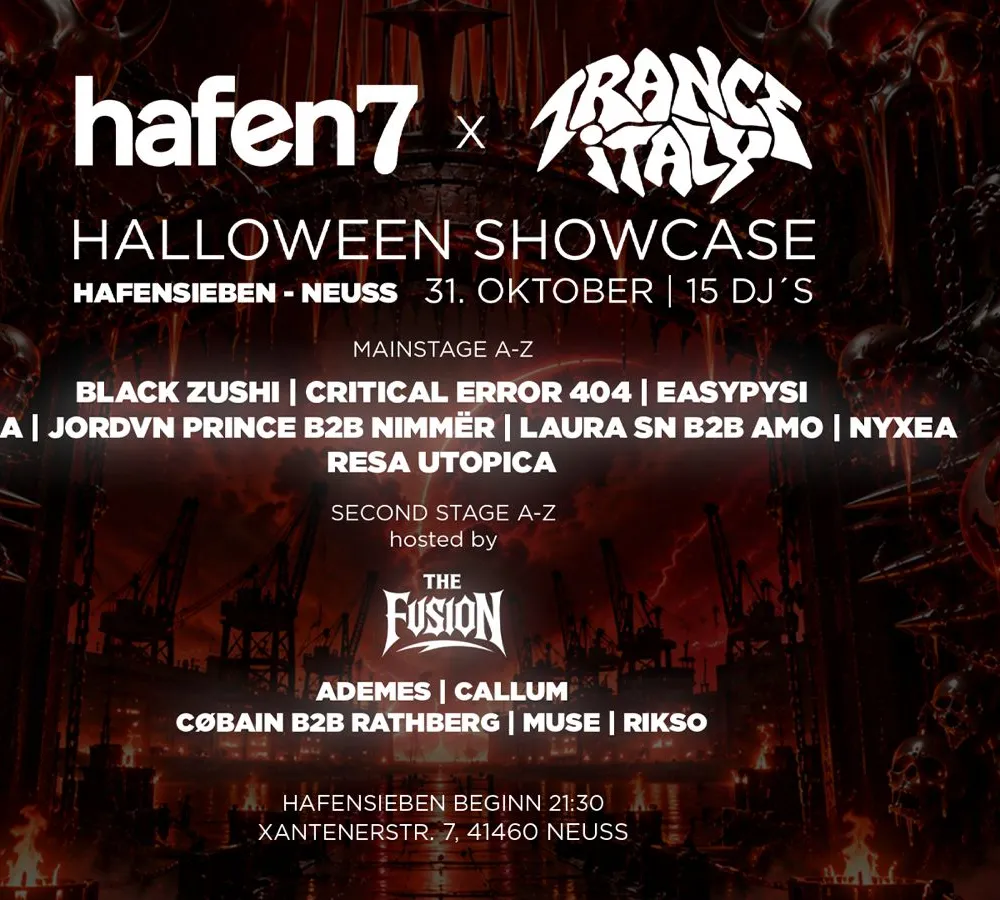 Hafen7 x Trance Italy x The Fusion present Halloween 2026