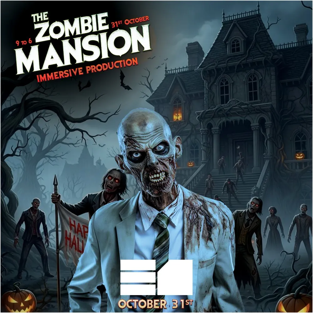 Zombie Mansion with Sam Supplier and Mark Radford Immersive Halloween party