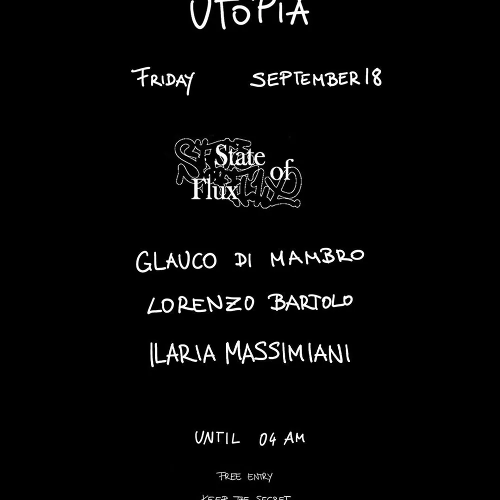 18.09 - State Of Flux - Glauco Di Mambro, Lorenzo Bartolo, Ilaria Massimiani
