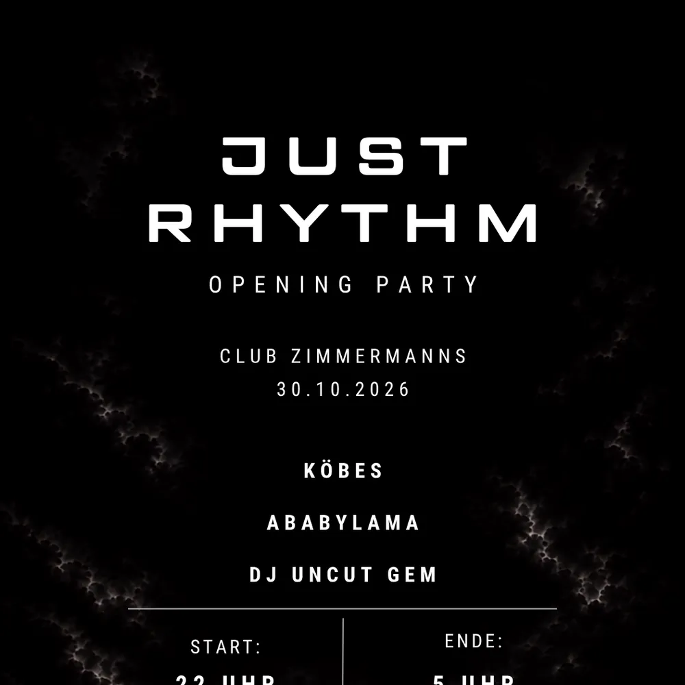Just Rhythm - Opening Party