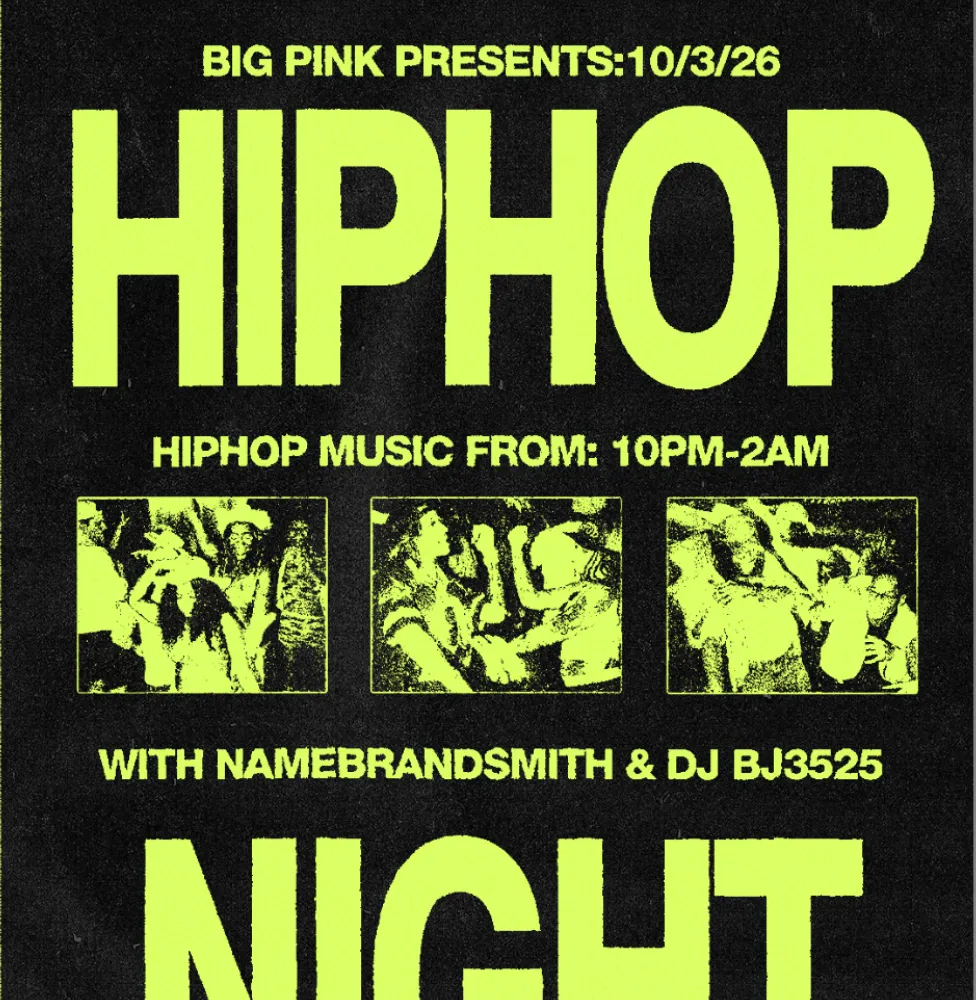 HIPHOP NIGHT: NAMEBRANDSMITH & DJBJ 3525 (CLUB BANGERS ALL NIGHT)