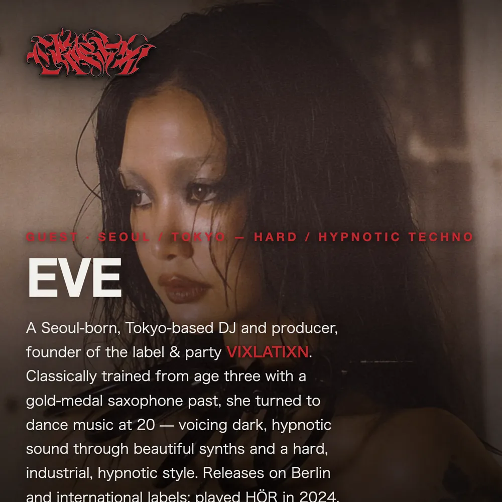 HARD TECHNO 'CRACKS' with EVE, FENGX2, _goodbyeforever_