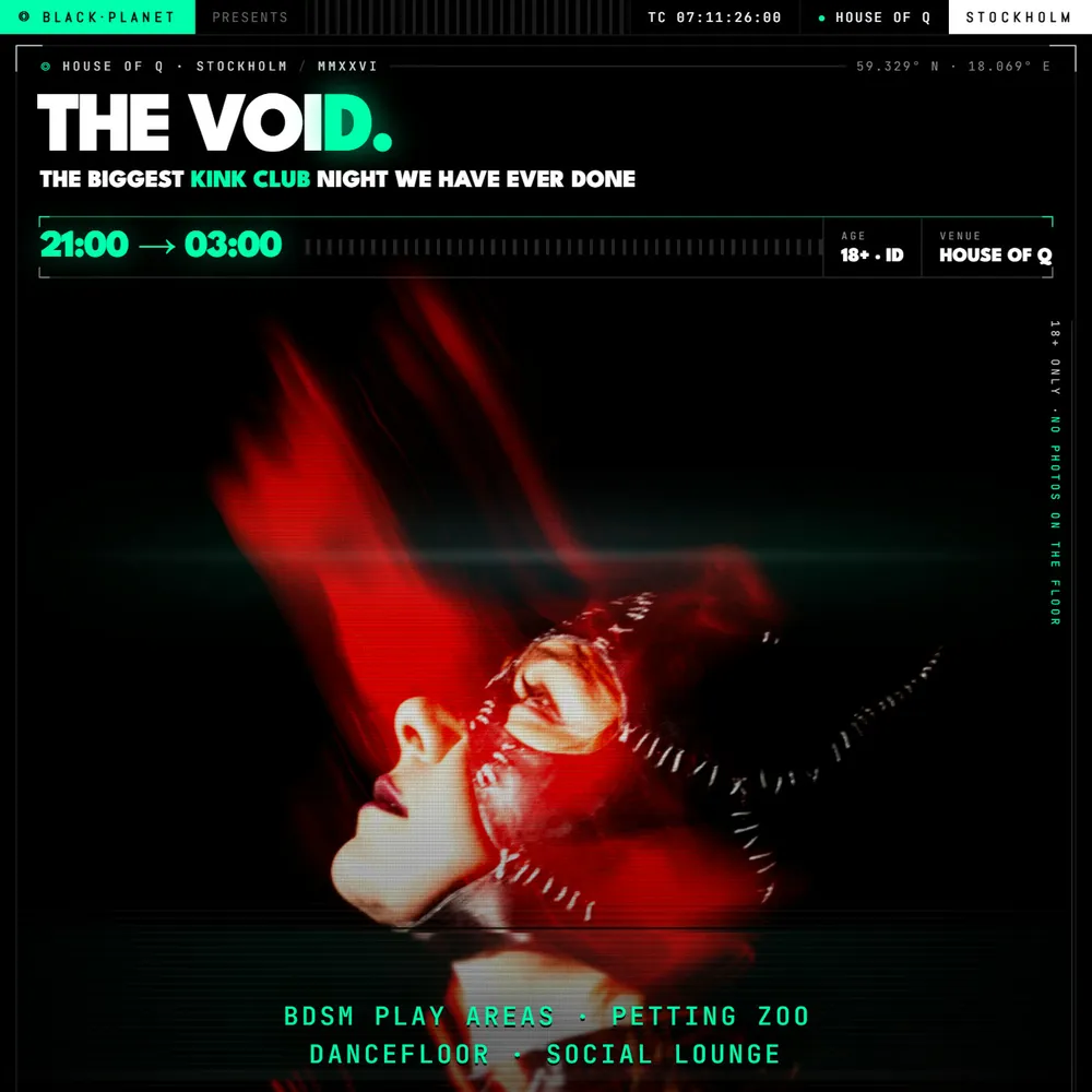 The Void - Hard Techno + BDSM play areas