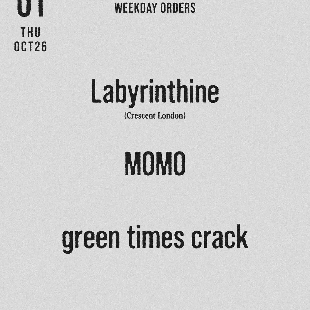 WEEKDAY ORDERS