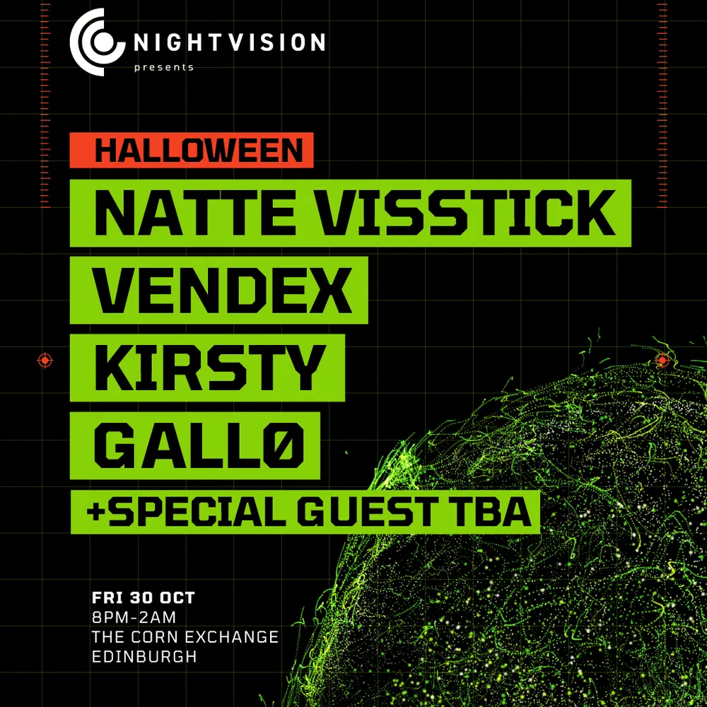 Nightvision Halloween: Natte Visstick, Vendex, KIRSTY & GALLØ