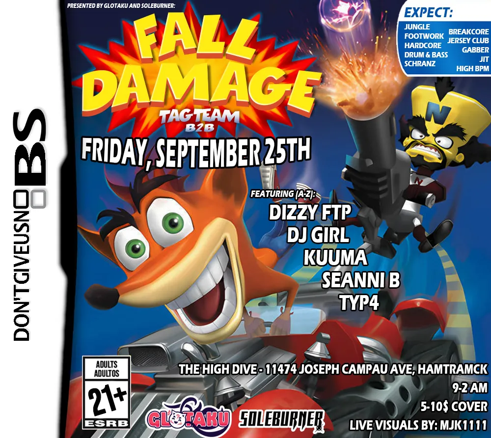 Fall Damage: Tag Team B2B - Breakcore, Jungle, and High BPM Songs 2 Impress Ur Future Soulmate