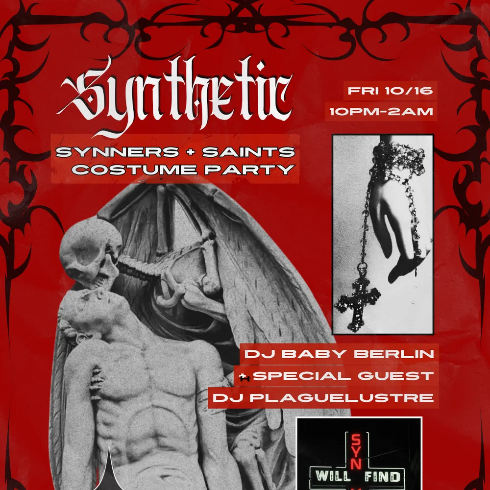 ☥ SYNTHETIC ☥ - Goth Electro Industrial Dark Wave EBM Party Costume Party