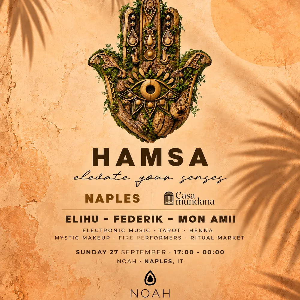 HAMSA Napoli at NOAH - Sunset - Electronic DJ Set - Fire Show - Ritual