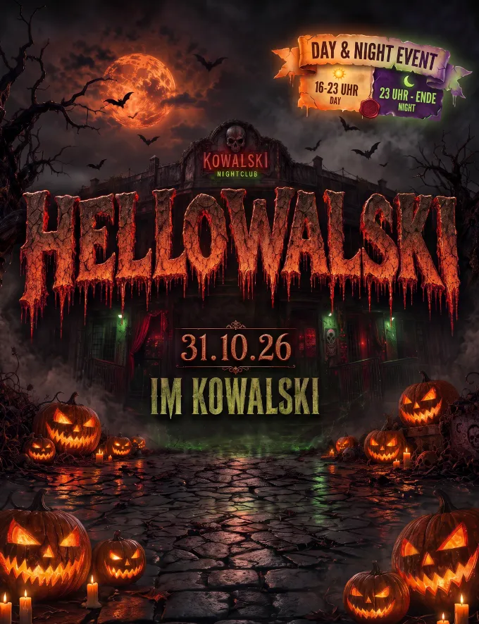 HELLOWALSKI 2026 • Day & Night Halloween im Kowalski Stuttgart
