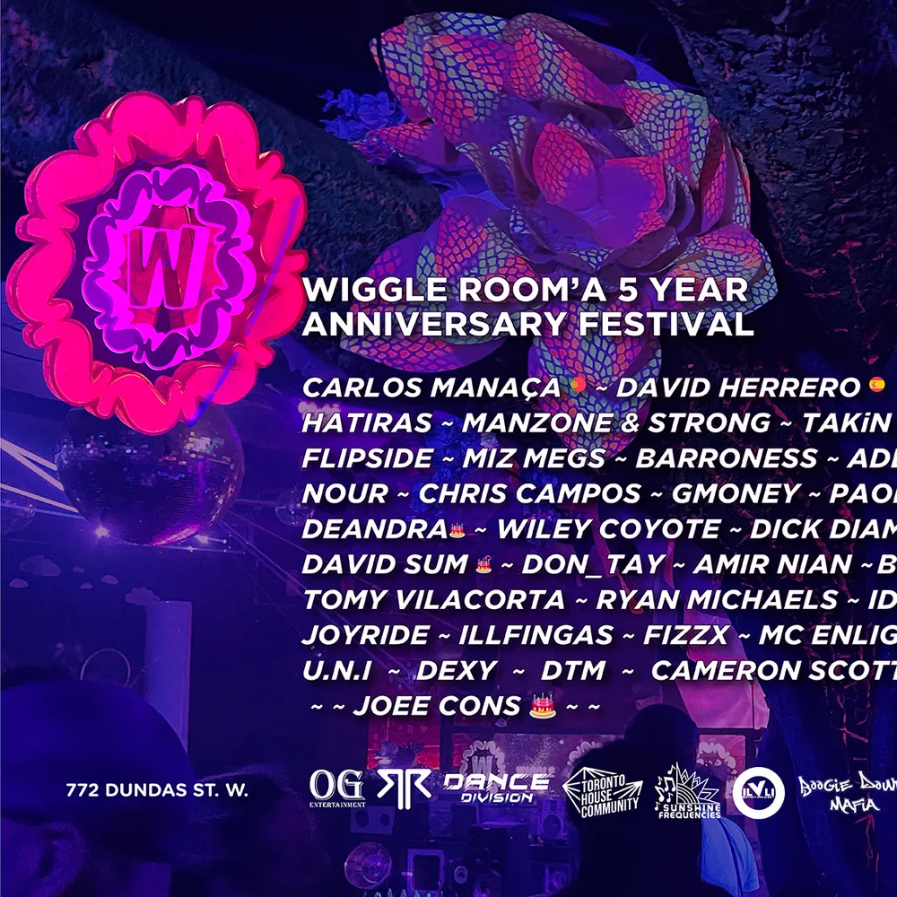 Wiggle Room's 5 Year Anniversary Festival (Pre Party + 31-Hour Main Event)