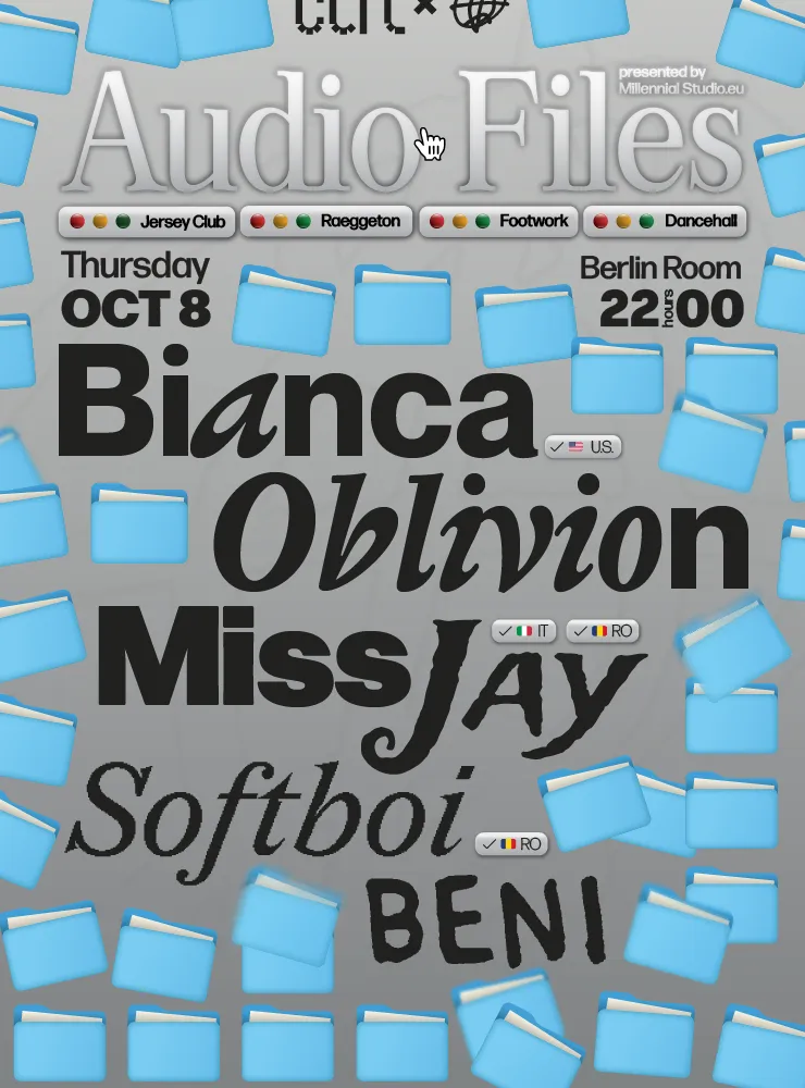 ctrl x Millennial Studio: Audio Files with Bianca Oblivion [USA], Miss Jay [RO/IT] & Softboi Be