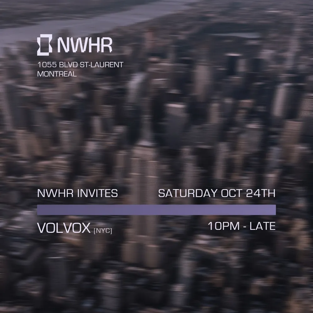NWHR Invites Volvox [NYC]
