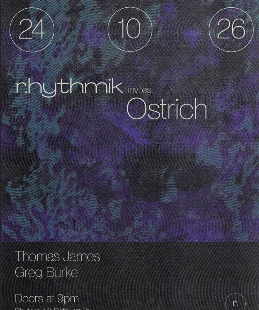 r.hythmik invites: Ostrich