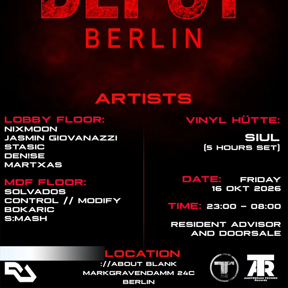 Amsterdam Techno Records and DEPOT BERLIN [Amsterdam & Berlin]