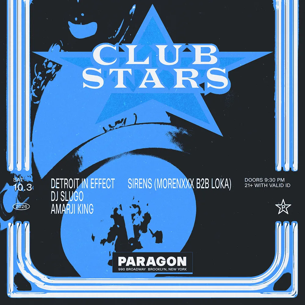 Club Stars: Detroit In Effect, DJ Slugo, Amarji King + Sirens(MORENXXX b2b Loka)